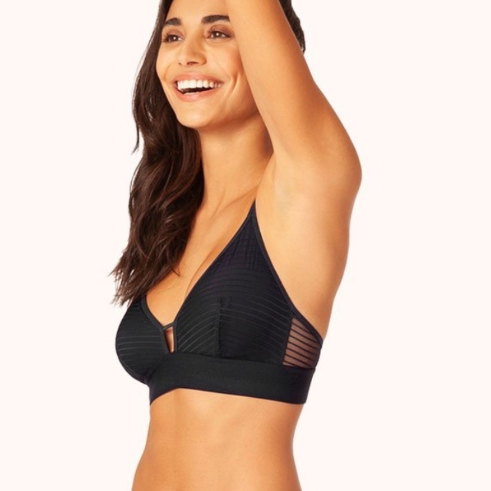 Lively The Spacer Bra in Stripe Mesh - Bralette